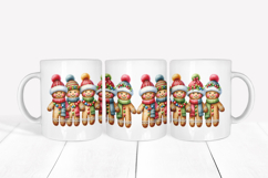 Christmas gingerbread man mug wraps designs bundle 10oz 15oz Product Image 5