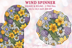 Flowers Wind spinner|Garden flowers Wind spinner sublimation Product Image 1