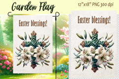 Easter Garden Flag Sublimation |Religious sublimation Easter Product Image 3