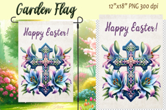Easter Garden Flag Sublimation |Religious sublimation Easter Product Image 4