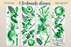 Back to school bookmark|Printable bookmark|Green Book crafts Product Image 1