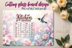 Hummingbird cutting board sublimation | Kitchen conversion Product Image 2