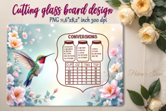 Hummingbird cutting board sublimation | Kitchen conversion Product Image 3