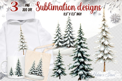 Christmas tree clipart | Winter forest t shirt design png Product Image 1
