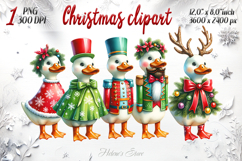 Christmas cute goose clipart png|Funny t shirt design Product Image 1