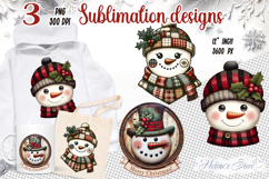 Cute snowman clipart |Retro patchwork elf shirt designs png Product Image 1