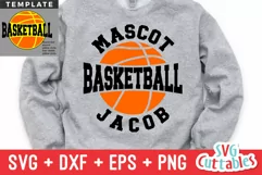 Basketball SVG | Basketball Template 0050 | Basketball Shirt Product Image 1