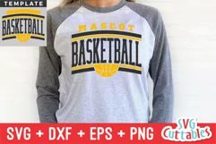 Basketball SVG | Basketball Template 0051 | Basketball Shirt Product Image 1
