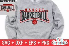 Basketball SVG | Basketball Template 0052 | Basketball Shirt Product Image 1
