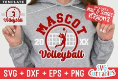 Volleyball SVG | Volleyball Template 0052 | Volleyball Shirt Product Image 1