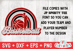 Basketball SVG | Basketball Template 0053 | Basketball Shirt Product Image 3