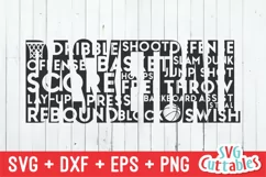 Basketball SVG | Basketball Word Art | Shirt Design Product Image 2