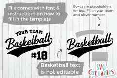 Basketball SVG | Basketball Template 0054 | Basketball Shirt Product Image 2
