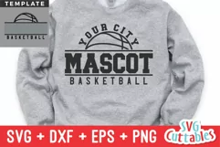 Basketball SVG | Basketball Template 0055 | Basketball Shirt Product Image 1