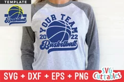 Basketball SVG | Basketball Template 0056 | Basketball Shirt Product Image 1