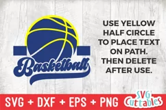 Basketball SVG | Basketball Template 0056 | Basketball Shirt Product Image 2