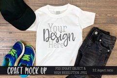 Kids boy outfit Craft Mockup | PSD & JPEG Product Image 1