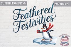 Christmas Sublimation Design PNG Cute animals Sign Funny Product Image 1
