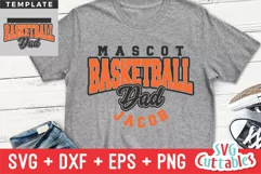 Basketball SVG | Basketball Template 0059 | Basketball Shirt Product Image 1