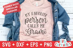 My Favorite People Call Me Grami | Mother's Day Shirt SVG Product Image 2