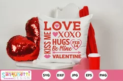Valentine word art SVG | Valentine subway art Product Image 1