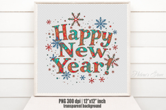 Bright Happy New Year quote sublimation design clipart png Product Image 2
