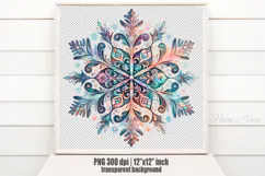 Christmas snowflakes clipart|Cute Winter flower shirt design Product Image 2