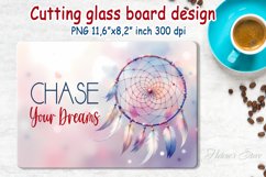 Inspiring quote kitchen glass cutting board sublimation png Product Image 2