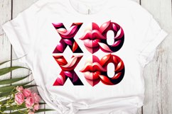 XOXO lips Valentines day Sublimation clipart | Love coffee Product Image 2