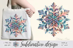 Christmas snowflakes clipart|Cute Winter flower shirt design Product Image 1