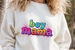 Boy mama clipart | Mothers day Sublimation design png Product Image 3