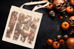 Cute golden pumpkins pink brush strokes t shirt design png Product Image 3