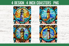 BUNDLE Stained Glass Square Coaster Sublimation Designs PNG Product Image 6