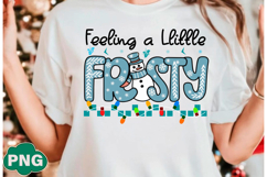 Blue Plaid Feeling a Llittle Frosty Png Product Image 3