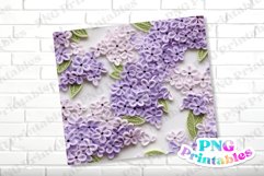 3D Floral 20 oz Skinny Tumbler Wrap Product Image 2