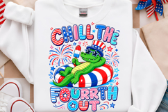 Chill The Fourth Out Gator PNG Product Image 1