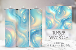 Light blue pastel tumbler 20oz wrap sublimation design png Product Image 1