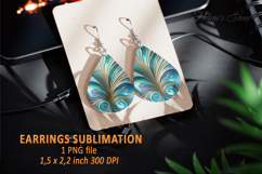 Gold Aquamarine Ocean earrings design| Teardrop earring png Product Image 1