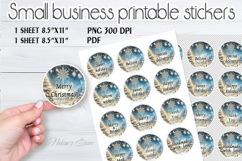 Packaging printable Stickers|Merry Christmas sticker sheet Product Image 2
