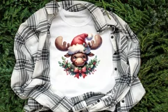 Christmas elk clipart sublimation PNG | Retro funny animal Product Image 3