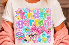 Kinder Garten Teacher Shirt PNG Design Product Image 1