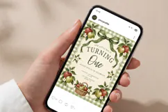 Apple Orchard Birthday Invitation Canva Template Product Image 6