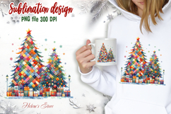 Christmas tree clipart | Cute patchwork t shirt designs png Product Image 1