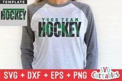 Hockey SVG | Hockey Template 006 | Shirt Design Product Image 1