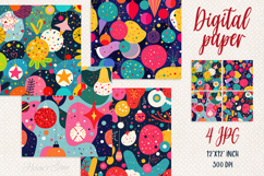 Christmas colorful abstract digital papers|Scrap booking jpg Product Image 1