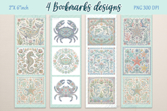 Pastel sea life Printable bookmark BUNDLE | Book craft png Product Image 9