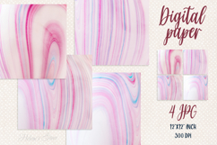 Pink and blue pastel abstract digital papers | Scrap booking Product Image 1