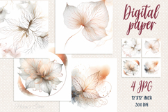 Luxury floral pattern digital papers jpeg | Scrap booking Product Image 1