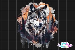 Watercolor Wolf PNG Product Image 3