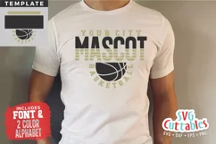 Basketball SVG | Basketball Template 0061 | Basketball Shirt Product Image 1